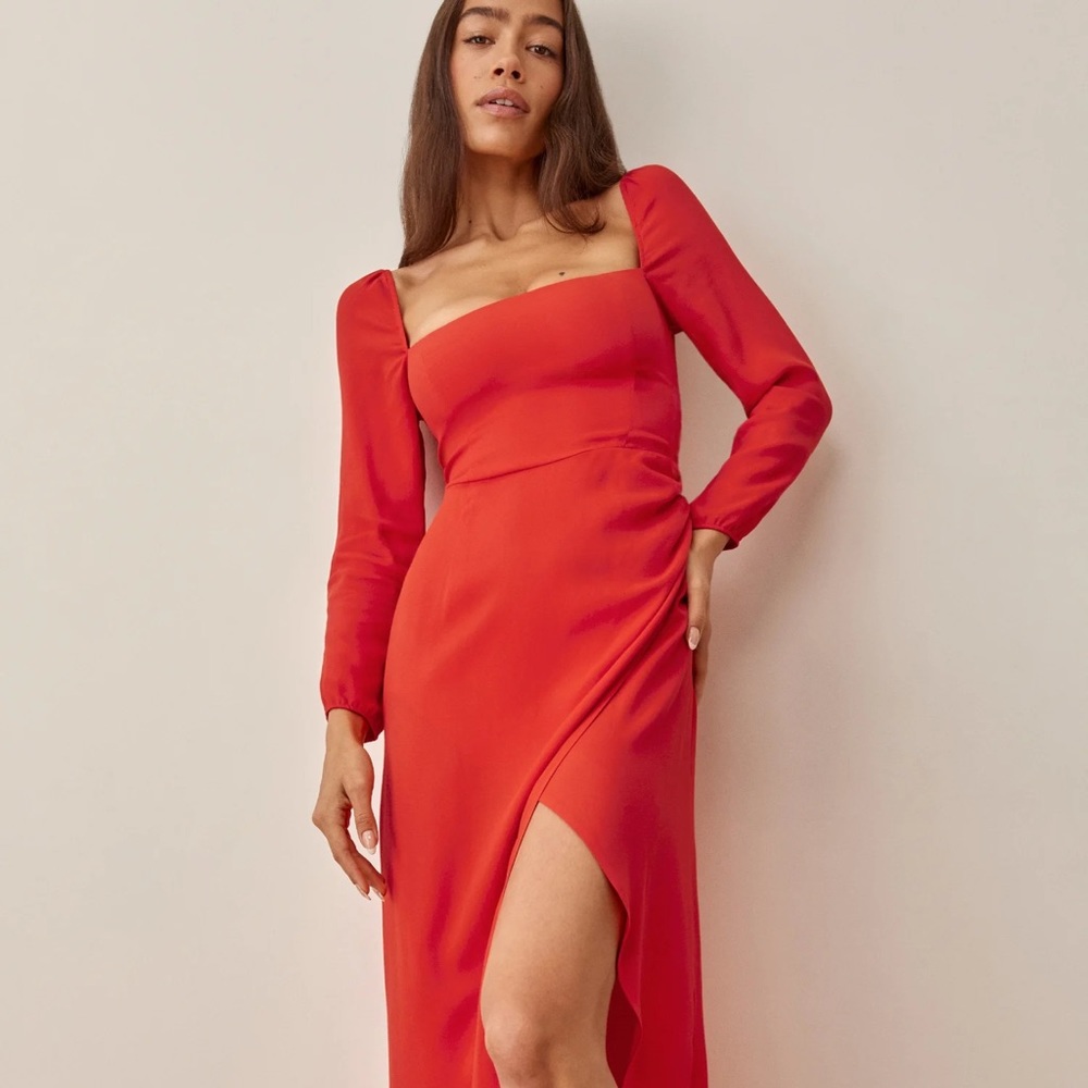 Reformation Hilda Dress in Paprika
